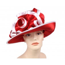 Mujer&apos;s Church Hat  Derby hat  Navy  Red  White  HL47  eb-41754256